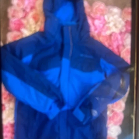 Columbia Kids Two-Tone Blue Raincoat - Picture 4 of 6